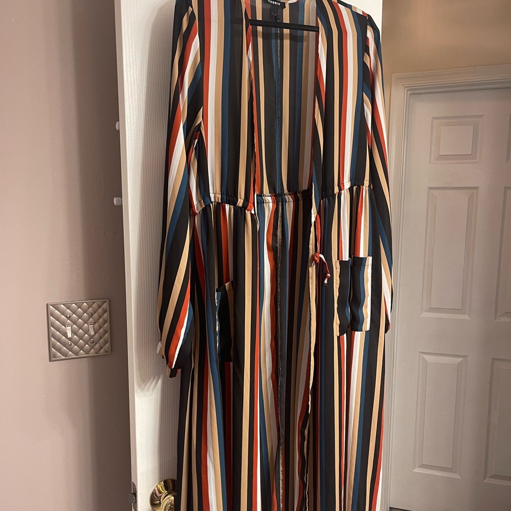 Torrid Vertical Stripe Duster